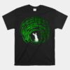 Conspiracy Theories Green Vortex Hole With Rabbit Unisex T-Shirt