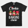 Cookie Baking Crew Pajamas Christmas Gnomes Unisex T-Shirt