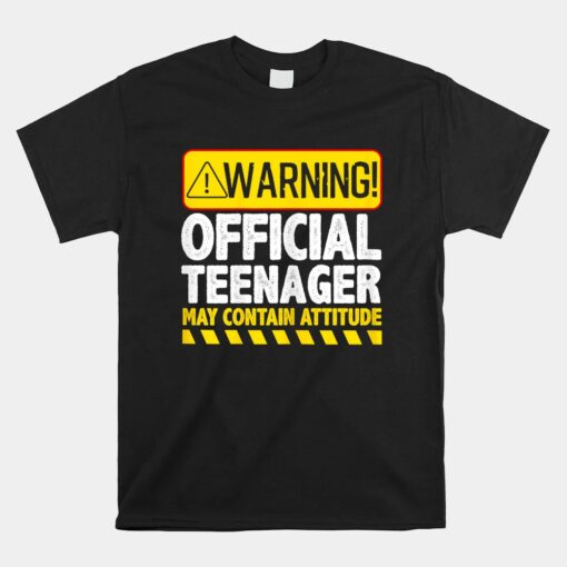 Cool Official Teenager For Boys Girls Teen 13 Year Old B-Day Unisex T-Shirt