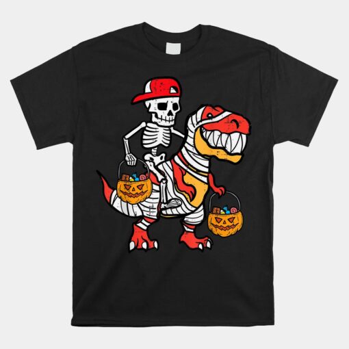 Cool Skeleton Cap Dino Mummy Unisex T-Shirt