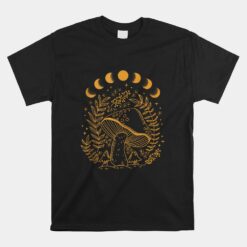 Cottagecore Dark Academia Aesthetic Mushroom Moon Witchy Unisex T-Shirt