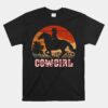 Cowgirl Girl Horse Riding Rodeo Texas Ranch Unisex T-Shirt