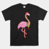 Cute And Fun Tropical Flamingo Christmas Unisex T-Shirt