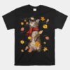 Cute Autumn Cat Fall Breeze Kitten Kitty Unisex T-Shirt