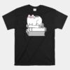 Cute Book Nerd Cat Nerdy Kitten Unisex T-Shirt