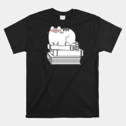 Cute Book Nerd Cat Nerdy Kitten Unisex T-Shirt