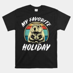 Cute Groundhog Holiday Unisex T-Shirt