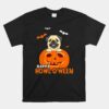 Cute Halloween Pug Dog Pumpkin Costumes Thanksgiving Unisex T-Shirt