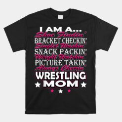 Cute I Am A Wrestling Mom Mama Unisex T-Shirt