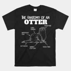 Cute Otter Explanation Anatomy Of An Otter Unisex T-Shirt