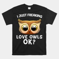 Cute Owl For Horned Snowy Owl Nocturnal Bird Unisex T-Shirt