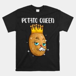 Cute Potato Girls Vegetable Potato Unisex T-Shirt