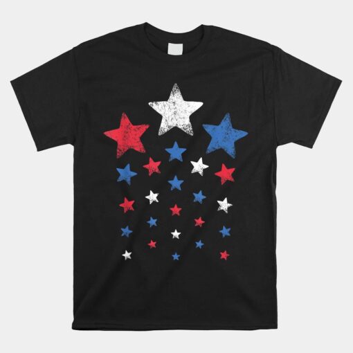 Cute Red White Blue Stars Unisex T-Shirt