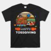 Dabbing Turkey Thanksgiving Cornhole Turkey Day Corn Hole Unisex T-Shirt