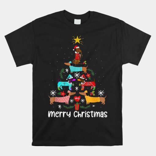 Dachshund Christmas Tree SweatUnisex T-Shirt Ornament Unisex T-Shirt