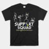 Down Syndrome Awareness Skeleton Support Squad Halloween Unisex T-Shirt