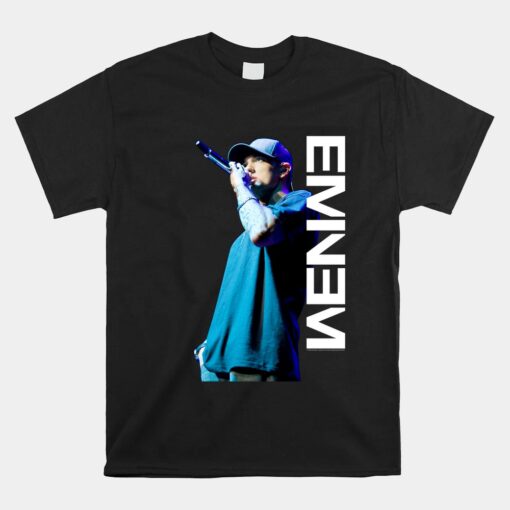 Eminem Mic Pose By Rock Off Unisex T-Shirt