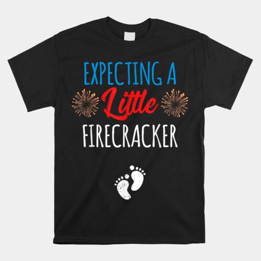 Expecting A Little Firecracker New Mom Unisex T-Shirt