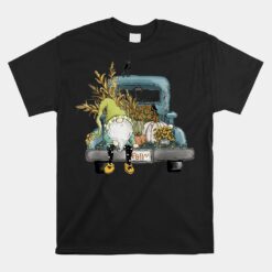 Fall Gnome Vintage Truck And Pumpkin Unisex T-Shirt