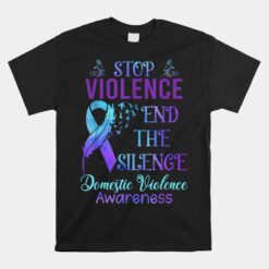 Family Domestic Violence Awareness Purple Ribbon Unisex T-Shirt