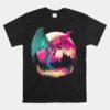Fire Dragon With Fantasy Background Unisex T-Shirt