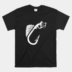 Fishing Hook Largemouth Bass Fish Fishing Hooks Fisherman Unisex T-Shirt