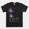 Flower Dandelion Faith Hope Love Purple Overdose Awareness Unisex T-Shirt