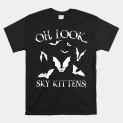 Funny Bat Cool Sky Kittens Horror Unisex T-Shirt