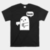 Funny Thumbs Down Ghost Screaming Boo Disapproval Unisex T-Shirt