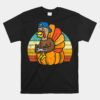 Gamer Turkey Pumpkin Thanksgiving Unisex T-Shirt