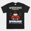 Gamer Weekend Forecast Gaming Sleeping Unisex T-Shirt