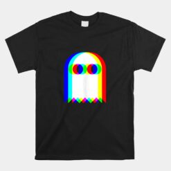 Ghost Trippy Vaporwave Halloween Techno Rave EDM Music Party Unisex T-Shirt