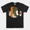 Ghosts Reading Books Teacher Halloween Unisex T-Shirt