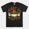 Giddy Up Funny Frogs Western Unisex T-Shirt