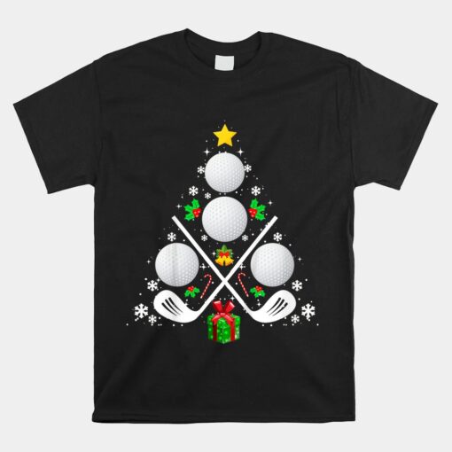 Golf Equipment Christmas Tree Christmas Golf Unisex T-Shirt