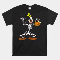 Goofy Skeleton Halloween Unisex T-Shirt