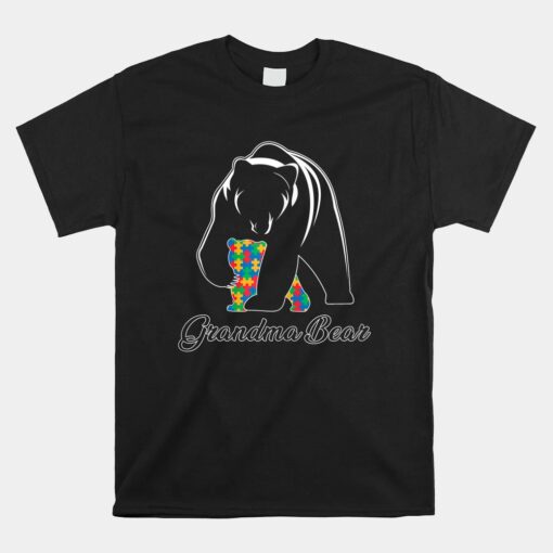 Grandma Bear Autism Unisex T-Shirts Family Grandma Autism Awareness Unisex T-Shirt