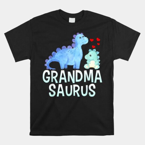 Grandmasaurus Funny Dinosaur Baby Shower Grandma Unisex T-Shirt