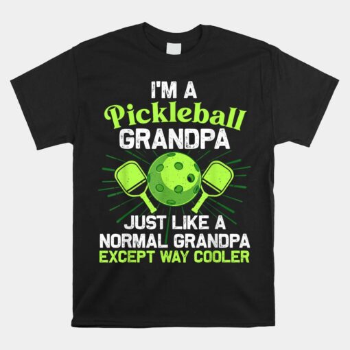 Grandpa Pickleball Grandfather Papa Daddy Unisex T-Shirt