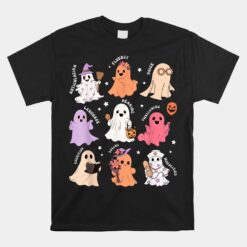 Groovy Ghost Friend Spooky AAC SLP Squad Unisex T-Shirt