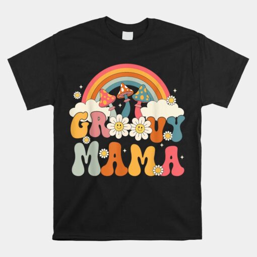 Groovy Rainbow Mama Birthday Unisex T-Shirt