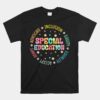 Groovy Wildflower Special Education Teacher Back To School Unisex T-Shirt