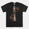 Grow Through It Flower Spine Skeleton Unisex T-Shirt