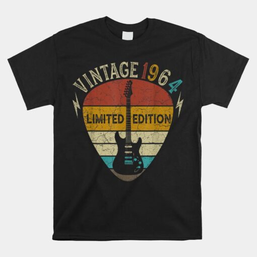 Guitar 58 Years Old 1964 58th Birthday Unisex T-Shirt