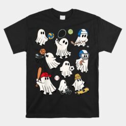 Halloween Collection Of Many Cute Baby Ghosts Sports Unisex T-Shirt