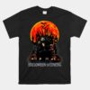 Halloween Is Coming Scary Skulls Castle Nightmare Orange Coo Unisex T-Shirt