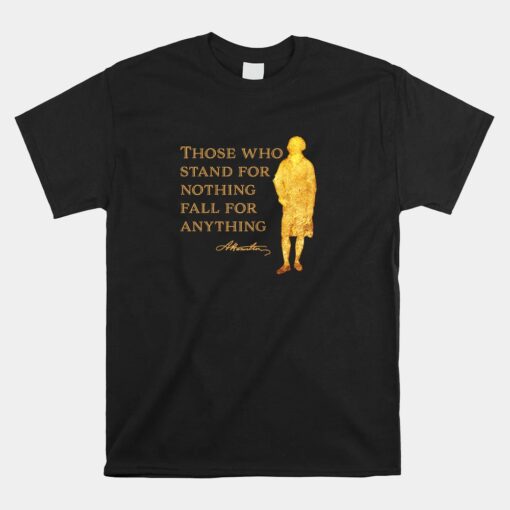 Hamilton Quote History USA Silhouette Unisex T-Shirt