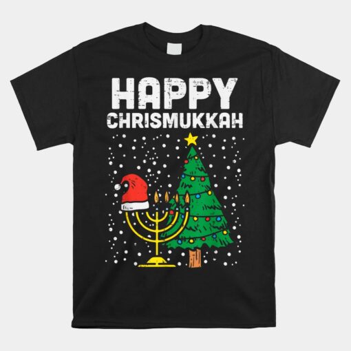 Happy Christmukkah Jewish Christmas Hanukkah Chanukah Unisex T-Shirt