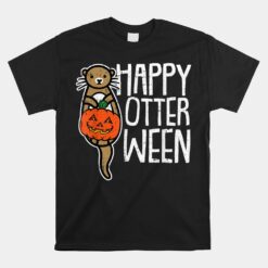 Happy Otter-ween Lazy Halloween Unisex T-Shirt