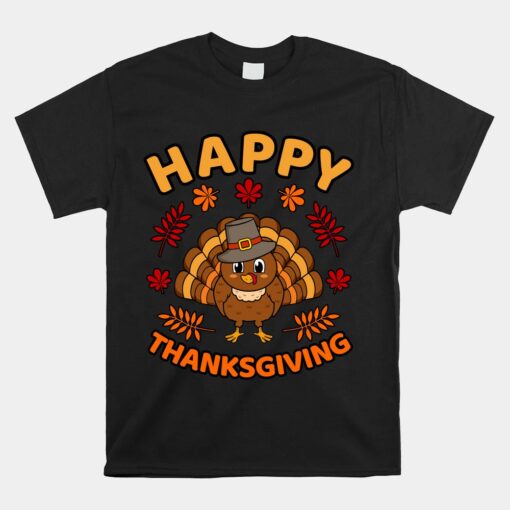 Happy Thanksgiving Funny Turkey Family Unisex T-Shirt